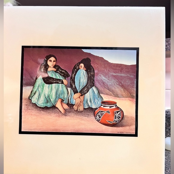 Vintage Rudolph Carl Gorman Wall Art Tile. Chinle - Picture 1 of 3